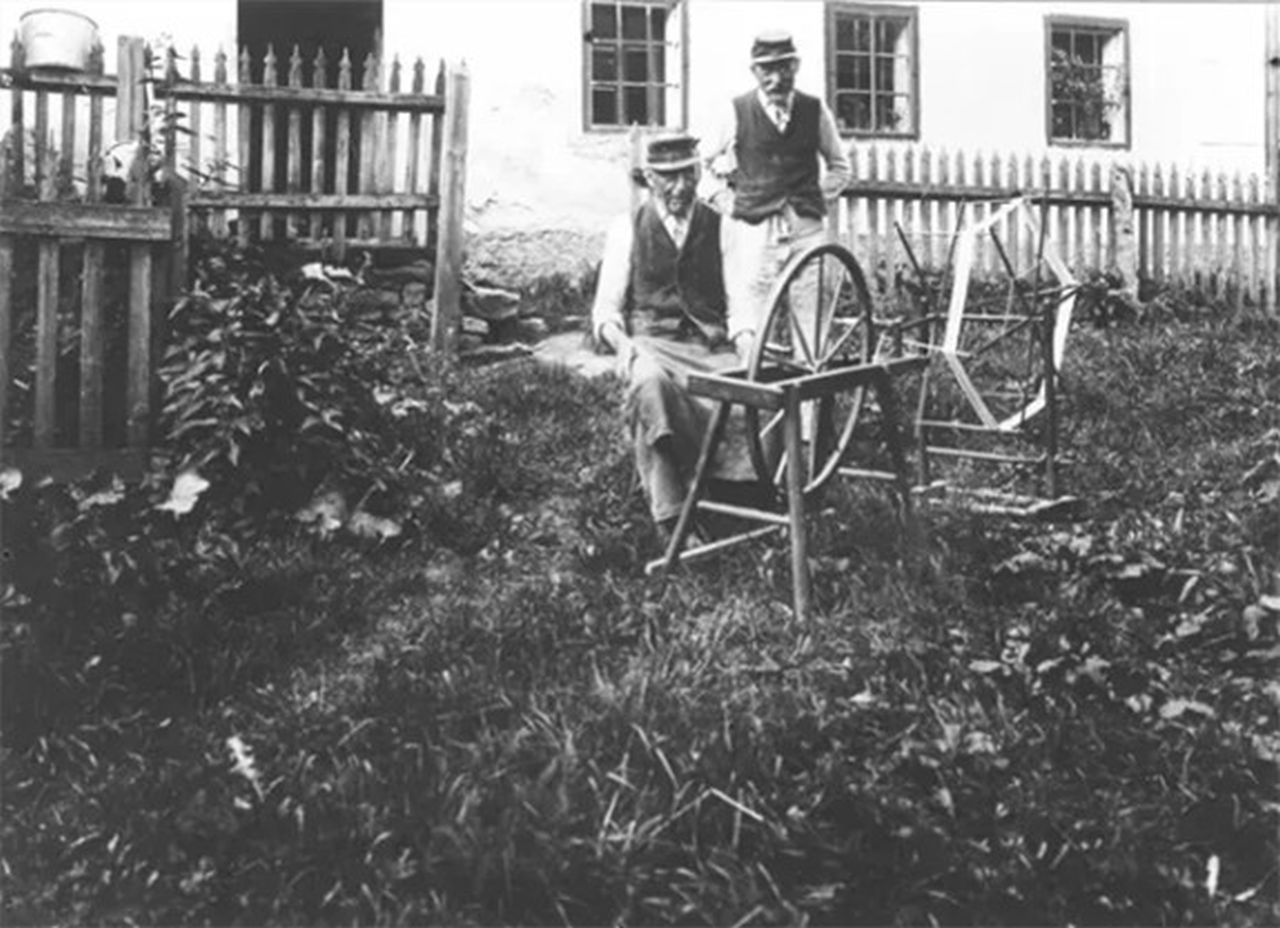 Historische Aufnahme der Weberzeile
